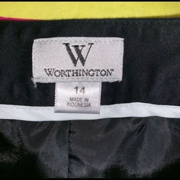 Worthington Vibrant Striped Mini Skirt 14 - Picture 4 of 5